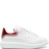 Alexander McQueen Oversized Leather Sneakers White/Red