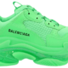 Balen Ciaga Triple S CLlears Sole Neon Green