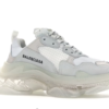 Balen Ciaga Triple S White Clear Sole