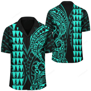 Kakau Polynesian Tribal Hawaiian Shirt Multicolor