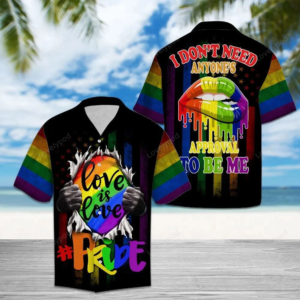 LGBT Aloha Hawaiian Shirts For Summer, Pride Colorful Rainbow Hawaiian Shirts