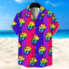 Lgbt Hawaii Shirt, Bisexual Rainbow Lip Unisex Hawaii Shirt