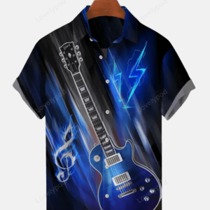 Guitar Music Men's Hawaiian Shirt
