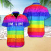 Love is love LGBT Aloha Hawaiian Shirts For Summer