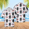Black Angus American Flag Pattern Hawaiian Shirt
