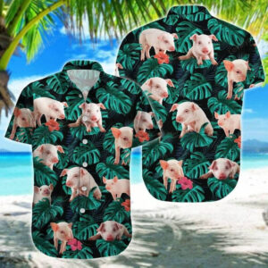 Pig Aloha Hawaiian Shirt - Baby Pig Hawaiian Shirt