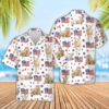 Sheep American Flag Pattern Hawaiian Shirt