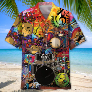 Drum Color Hawaiian Shirt,
