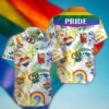 Beach Shirt Lgbt Hawaiian Pattern Men Shirt For Lgbt Community