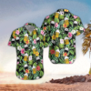 Beer and floral pattern Hawaiian Shirt for men