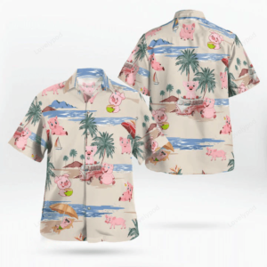 Pig Aloha Hawaiian Shirt, Pig Beach Pattern Hawaiian Shirt, Pig Aloha Hawaii Shirt For Summer - Perfect Gift For Men, Women