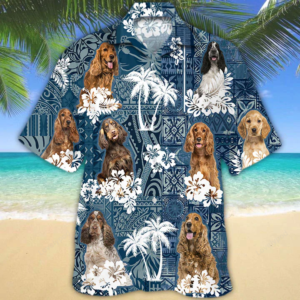Hawaiian shirt vintage Flowers Aloha Shirt For Dog Lovers