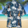 Flower Greyhound  Short Sleeve Hawaiian Aloha Shirt for Men, Women