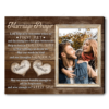 Personalized Wedding Gift Newly Married Couple, Marriage Prayer Couple Canvas for Husband and Wife