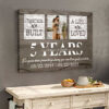 5 Year Anniversary Gift For Wife, Custom Couple Photo, Together We Built A Life Canvas Wall Art for Living Room