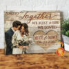 Personalized Best Gift for Wife Canvas Custom Husband & Wife Photo Together We Built A Life We Loved