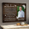 Personalized canvas gift For Loss of Husband Gift, Husband Remembrance Canvas, Husband Condolence Memorial Gift