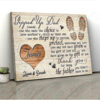 Personalized Stepped Up Dad Canvas, Stepped Up Dad Gifts, Birthday Gift For Step Dad, Stepped Up Dad Father's Day Gift