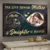 Infinity Love Mother Daughter - Personalized Photo Mother's day Poster & Canvas - Gift For Mom