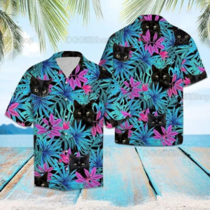 Cat Hawaiian Shirts, Cat Vintage Beach Shirt