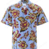 Tropical Yellow Purple Hibiscus Hawaiian Shirt